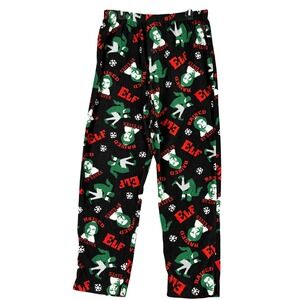 Elf Movie Pajama Pants Mens L Fleece Lounge Holiday Christmas Cozy‎ Classic